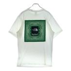 シュプリーム 22SS ×THE NORTH FACE Bandana S/S Tee ザノースフェイス バンダナ クルーネック半袖Tシャツ ホワイト/グリーン NT02209I