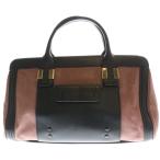 Chloe クロエ アリス 2WAY レザーハンドル ショルダー ハンドバッグ ピンク/ブラック