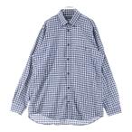 ショッピングバレンシアガ BALENCIAGA バレンシアガ オーバーサイズ 長袖チェック シャツ ブラック/ブルー 534333 TBM16