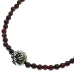 CHROME HEARTS クロムハーツ BEAD ビーズ ターコイズ クロスボールネックレス ブラウン