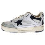 ゴールデングースデラックスブランド FORTY2 裏地レザー ローカットスニーカー ホワイト/ベージュ/ブラック GWF00630F00574511395