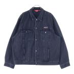 ショッピングシュプリーム SUPREME シュプリーム 25SS Denim Trucker Jacket 胸ロゴ刺繍 デニムトラッカージャケット ブラック