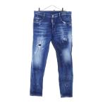 DSQUARED2 ディースクエアード SKATER JEAN スケーター ダメージ加工 デニム スキニーパンツ インディゴ