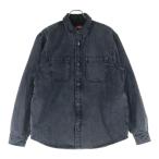 ショッピングシュプリーム SUPREME シュプリーム 24AW Faux Shearling Lined Work Shirt フェイク シアリング デニム ワークシャツ グレー