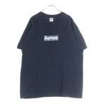ショッピングバンダナ SUPREME シュプリーム 19AW Bandana Box Logo Tee バンダナボックスロゴTシャツ 半袖クルーネックカットソー ネイビー