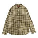 ショッピングシュプリーム SUPREME シュプリーム 24AW Plaid Flannel Shirt プレイドフランネルシャツ 長袖ボタンダウンシャツ イエロー