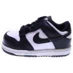 NIKE Nike DUNK LOW TD WHITE BLACK Dan Claw low cut спортивные туфли Kids белый / черный US6C/12cm CW1589-100