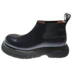 ボッテガヴェネタ BOUNCE SWELL ANKLE CHELSEA BOOTS カーフスキン バウンス スウェル アンクル チェルシー ブーツ ブラック 212798M223067