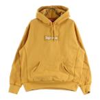 ショッピングシュプリーム SUPREME シュプリーム 21AW Box Logo Hooded Sweatshirt ボックスロゴ スウェットプルオーバーパーカー フーディー イエロー