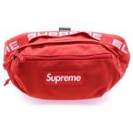ショッピングシュプリーム SUPREME シュプリーム 18SS CORDURA Waist Bag コーデュラ フロントボックスロゴデザイン ウエストバック ショルダーバッグ レッド