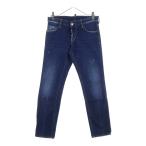 ショッピングディースクエアード DSQUARED2 ディースクエアード 16AW ボタンフライ ストレート スキニー スリム デニムパンツ インディゴ S71LB0215