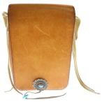 goro's Goro's золотой . бирюзовый имеется цветок Conti . custom седло кожа сумка-пояс Brown 