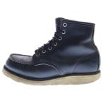 ショッピングred RED WING レッド ウイング 6-inch Classic Moc シックスインチ クラシックモック ハイカットレザーシューズ ブーツ ブラック 8179