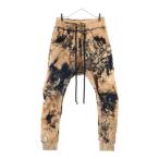 ショッピングダメージ cvtvlist カタリスト CTLS ロゴ刺繍 ダメージポケット ブリーチド スウェットパンツ オレンジ/ブラック