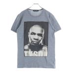ショッピングGABBANA DOLCE & GABBANA ドルチェアンドガッバーナ MIKE TYSON マイクタイソン フォト プリント 半袖 カットソー Tシャツ グレー G8T68G