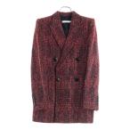GIVENCHY ジバンシィ DOUBLE BREASTED TWEED JACKET ダブル ブレステッド ツイード テーラードジャケット レッド BW309Y12AV