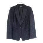 DKNY ダナキャラン 総柄 襟切り替え �