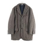 COMME des GARCONS HOMME DEUX コムデギャルソン オムドゥ 24AW AD2024 チェック柄 縮絨 ウールテーラードジャケット ブラウン DN-J044