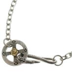 ショッピングking  TADY & KING タディアンドキング イーグルフック&レギュラーホイールK18ローズ付きチェーン ネックレス シルバー