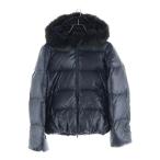 ショッピングduvetica DUVETICA デュベティカ GOCCIA ゴッチャ デザイン ダブルポケット フーデッド ジップアップ ダウンジャケット ブラック FGC-1001R