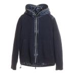 ショッピングduvetica DUVETICA デュベティカ ATARIE ニット切替 フルジップ フーデッド インナーダウンジャケット ネイビー