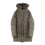 DUVETICA デュベティカ CAITLIN ファーフーデッド ダウンコート ライトブラウン D.4820.00/1165