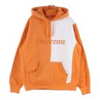 シュプリーム 17AW Split Old English Hooded Sweatshirt スプリット オールド イングリッシュ プルオーバースウェットパーカー