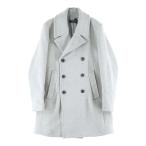 1 PIU 1 UGUALE 3 RELAXunopiuunoug.-retore шерсть . двойной breast бушлат серый USO-24103