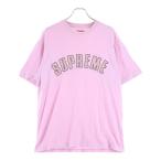 SUPREME シュプリーム 24SS Cracked Arc S/S Tee クラックドアーチロゴプリント 半袖Tシャツ カットソー ピンク