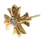 CHROME HEARTS クロムハーツ 22K No2 CH PLS 1DIA CHプラス スタッドピアス 1ダイヤ ゴールド BCA021