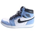 ナイキ AIR JORDAN 1 RETRO HIGH OG UNIVERCITY BLUE エアジョーダン1 ユニバーシティー ハイカットスニーカー US9/27cm 555088-134