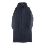 MACKINTOSH マッキントッシュ ゴム引き フーデッド ウール ロングコート ネイビー