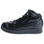 NIKE ナイキ × コムデギャルソンオムプリュス エアフォース1 ミッドカットスニーカー レディース ブラック US6.5/24.5cm DC3601-001