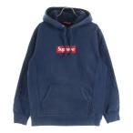 SUPREME シュプリーム 16AW Box Logo Hooded Sweatshirt ボックスロゴ フーディ プルオーバーパーカー ネイビー