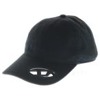 ショッピングdiesel DIESEL ディーゼル オーバルロゴプレートデザイン 6パネル アジャスター付き ベースボールキャップ 帽子 ブラック A11357