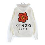 KENZO ケンゾー 22SS BOKE FLOWER ボケ フラワー ロゴデザイン フーデッド スウェット パーカー ホワイト FC55SW460CMI