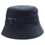 PRADA プラダ Re-Nylon リナイロン トライアングルロゴ 三角プレート バケットハット 帽子 ブラック 2HC137