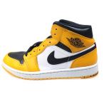NIKE ナイキ AIR JORDAN 1 MID TAXI エアジョーダン1 ミッド タクシー ミッドカットスニーカー ブラック/イエロー US7.5/25.5cm 554724-701