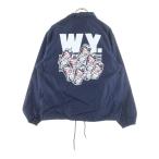WASTED YOUTH ウェイステッドユース COACH JACKET 背面ロゴプリント ナイロンコーチジャケット ネイビー WY27JK001
