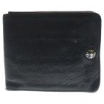 CHROME HEARTS クロムハーツ 1SNAP 1スナップ クロス ボールボタン レザーウォレット 財布 ブラック BCA361
