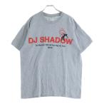NO BRAND ノーブランド DJ SHADOW 2017 TOUR TEE DJシャドウ 2017ツアー フロントプリントTシャツ 半袖クルーネックカットソー グレー