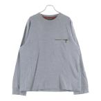 Abercrombie&Fitch アバクロンビーアンドフィッチ フロントジップポケット クルーネックスウェットシャツ トレーナー グレー