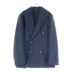 HERMES エルメス ウール ダブルテーラードジャケット ダークネイビー