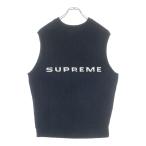 ショッピングsupreme SUPREME シュプリーム 24AW Chenille Sweater Vest シェニール スウェットベスト ブラック