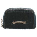 CHROME HEARTS クロムハーツ NOVELTY LEATHER COIN CASE ノベルティレザー ダガーラウンドジップ コインケース グリーン