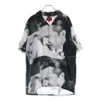 SUPREME シュプリーム 19SS Bela Lugosi Rayon S/S Shirt ベラ ルゴシ レーヨン 半袖シャツ ブラック/ホワイト