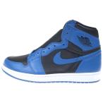 ナイキ AIR JORDAN1 エアジョーダン レトロ ダークマリーナブルー ハイカットスニーカー ブラック/ブルー US11/29cm 555088-404