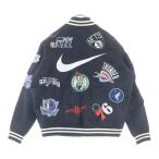 シュプリーム 18SS ×NIKE ×NBA Teams Warm Up Jacket ナイキ エヌビーエー チーム ウォームアップジャケット スタジャン AO3631-010