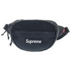 SUPREME Supreme 18AW Waist Bag box Logo стеганое полотно талия сумка на плечо черный 