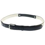 JOHN LAWRENCE SULLIVAN John Lawrence sali van LEATHER PIN BUCKLE BELT булавка пряжка кожаный ремень черный / серебряный JLS-06-33